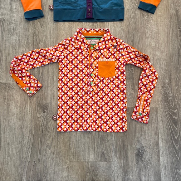4 Funky Flavours Colors Of The World -Cardigan LS Shirt  Little Boys 134/140 - Picture 8 of 12
